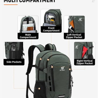 6899e2952bca672fb44980dd318cd60f489621e966c18df241aa9.jpg SKYSPER Hiking Backpack 30L Lightweight Travel Backpack Hiking Day Pack for Men Women(Grey)