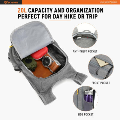 6899e34460498600ee03d2daf39e4d730c79708923cc9f559e3e2.jpg SKYSPER Small Daypack 10L/15L/20L Hiking Backpack Packable Lightweight Travel Day Pack for Women Men