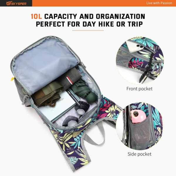 6899e3555e33356838ac94d97dabdf3679244ccb426669d51569b.jpg SKYSPER Small Daypack 10L/15L/20L Hiking Backpack Packable Lightweight Travel Day Pack for Women Men