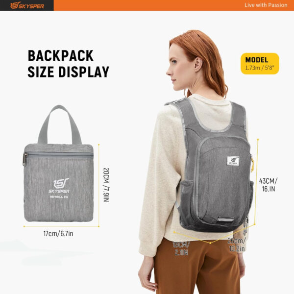 6899e35c6bef96ecfa26e1165142858f1766542a4205d4b1a3b23.jpg SKYSPER Small Daypack 10L/15L/20L Hiking Backpack Packable Lightweight Travel Day Pack for Women Men
