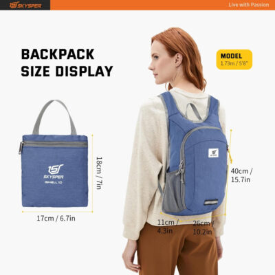 6899e365edc3ac5bd46a5cae2caaa51d74b3be9daf70297c846e9.jpg SKYSPER Small Daypack 10L/15L/20L Hiking Backpack Packable Lightweight Travel Day Pack for Women Men