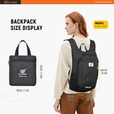 6899e36f3ecb94d6d45d96a08eacf04e38fe4d56668ed6d19dd34.jpg SKYSPER Small Daypack 10L/15L/20L Hiking Backpack Packable Lightweight Travel Day Pack for Women Men