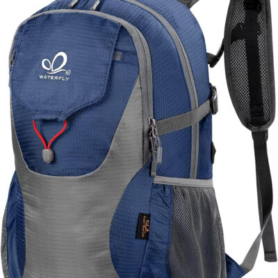 WATERFLY Lightweight Packable Hiking Backpack: 30L Foldable Travel Daypack Ultralight Camping Day Pack for Woman Man