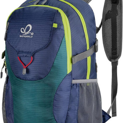 WATERFLY Lightweight Packable Hiking Backpack: 30L Foldable Travel Daypack Ultralight Camping Day Pack for Woman Man