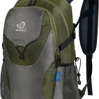 WATERFLY Lightweight Packable Hiking Backpack: 30L Foldable Travel Daypack Ultralight Camping Day Pack for Woman Man