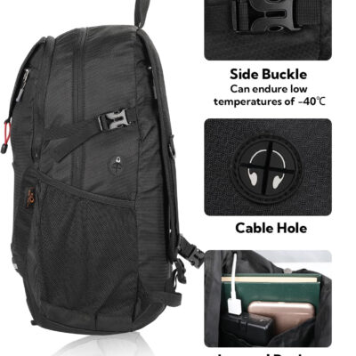 WATERFLY Lightweight Packable Hiking Backpack: 30L Foldable Travel Daypack Ultralight Camping Day Pack for Woman Man