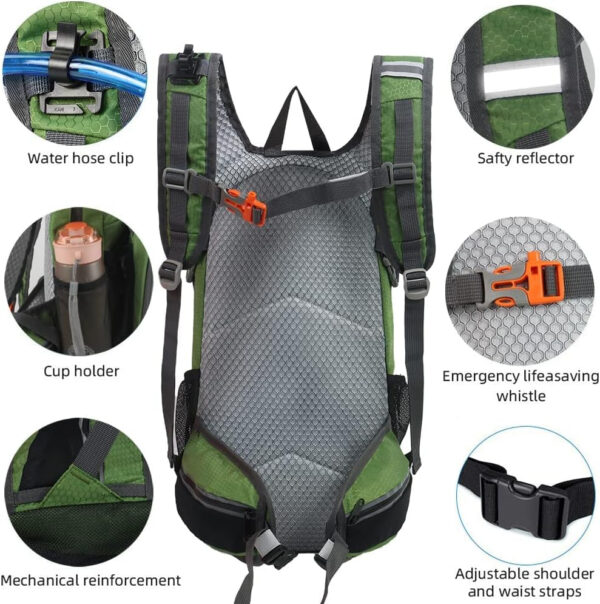 6899e4cc7a7a245ae517baeeaf73d0aad6ff199ab71138b9b122b.jpg Hiking Daypack Waterproof Biking Backpack 15L Lightweight Durable Backpack for Ski Snowboarding Running MTB Cycling