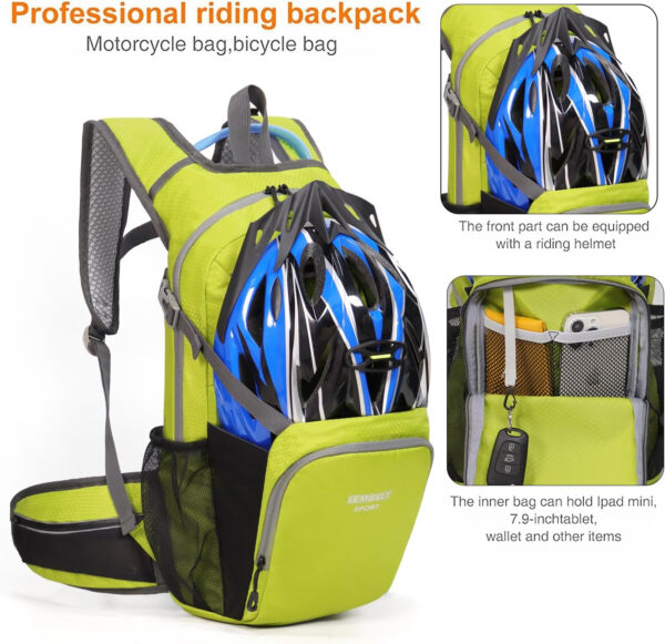 6899e4d0575c899f3bef6d998ae6d0aac25d299d7fce48ff3c318.jpg Hiking Daypack Waterproof Biking Backpack 15L Lightweight Durable Backpack for Ski Snowboarding Running MTB Cycling