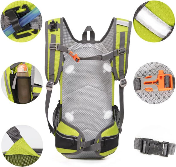 6899e4d2e91cedffc1ced384eada8c680b16d204a2cb200dea389.jpg Hiking Daypack Waterproof Biking Backpack 15L Lightweight Durable Backpack for Ski Snowboarding Running MTB Cycling