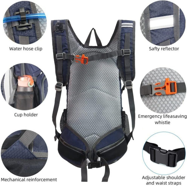 6899e4d7d949f0c23fdda025dd615e014baaab6fd316b6acd0d95.jpg Hiking Daypack Waterproof Biking Backpack 15L Lightweight Durable Backpack for Ski Snowboarding Running MTB Cycling
