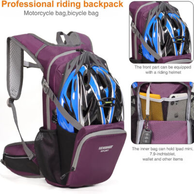 6899e4db4b8c9df8070cf576e198e2bc48a2b202f8a4cc12040ae.jpg Hiking Daypack Waterproof Biking Backpack 15L Lightweight Durable Backpack for Ski Snowboarding Running MTB Cycling