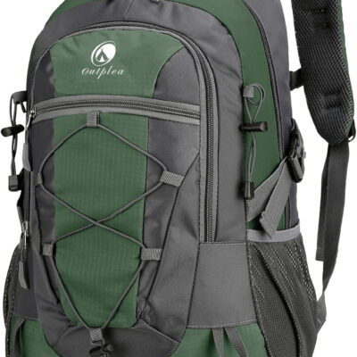 25L Small Waterproof Hiking Backpack Day Pack Bag Men Women, Lightweight Travel Backpack with Padded Straps, Green