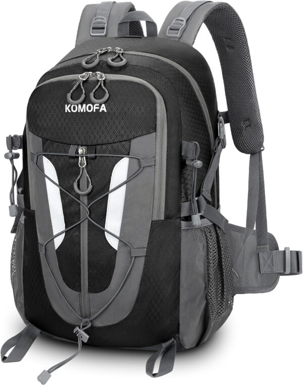6899e54f3d446b714ba245c9fef12efc21fac94a2d28130a80fbf.jpg Hiking Backpack 30L Lightweight Travel Daypack Small Day Pack for Men Women Outdoor Camping Backpacking, Black