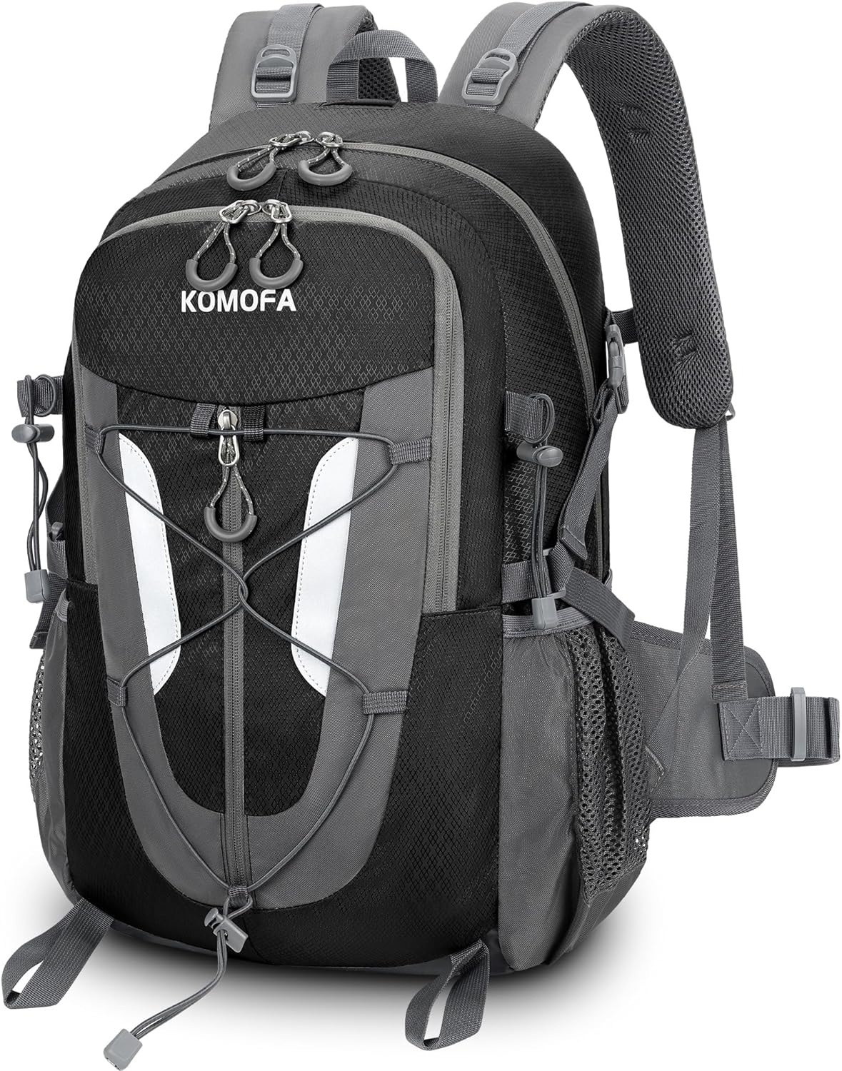 Hiking Backpack 30L Lightweight Travel Daypack Small Day Pack for Men Women Outdoor Camping Backpacking, Black