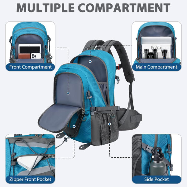 6899e55c55d3436e6022411b85a00739db512ae8f37b395470a33.jpg Hiking Backpack 30L Lightweight Travel Daypack Small Day Pack for Men Women Outdoor Camping Backpacking, Black