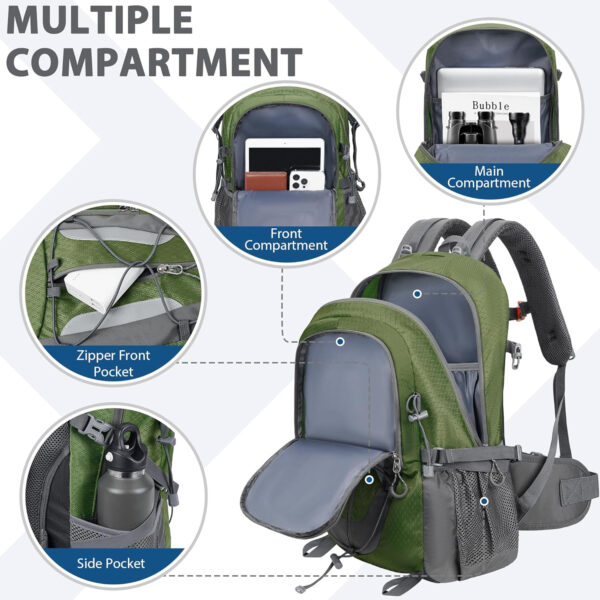 6899e563a0228c5e03bcc3cfe5464fd2516ebf4400128f4b5a87e.jpg Hiking Backpack 30L Lightweight Travel Daypack Small Day Pack for Men Women Outdoor Camping Backpacking, Black