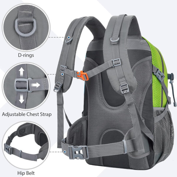 6899e56c11ef9f4b1aa5a66f152844374ae0e5c2271ef0c70e91d.jpg Hiking Backpack 30L Lightweight Travel Daypack Small Day Pack for Men Women Outdoor Camping Backpacking, Black