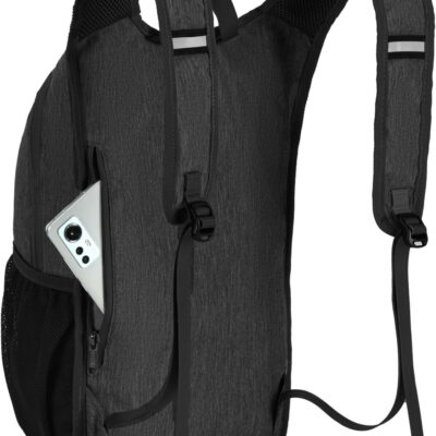 6899e586993455a115699e31ed241e0ae688d66bd21272297b5d2.jpg SKYSPER 10L Hiking Backpack, Foldable & Packable Lightweight Daypack for Travel, Collapsible Small Compact Hiking Backpack for Women & Men, Black