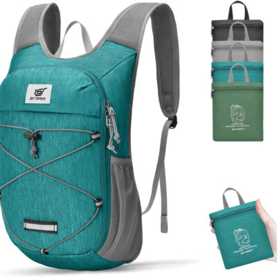 6899e5ba4774f17558a3a48c0180023ea3b8f60290f95b50d253c.jpg SKYSPER Foldable Hiking Backpack - 10L Small Lightweight Daypack Breathable Travel Backpacks for Men Women