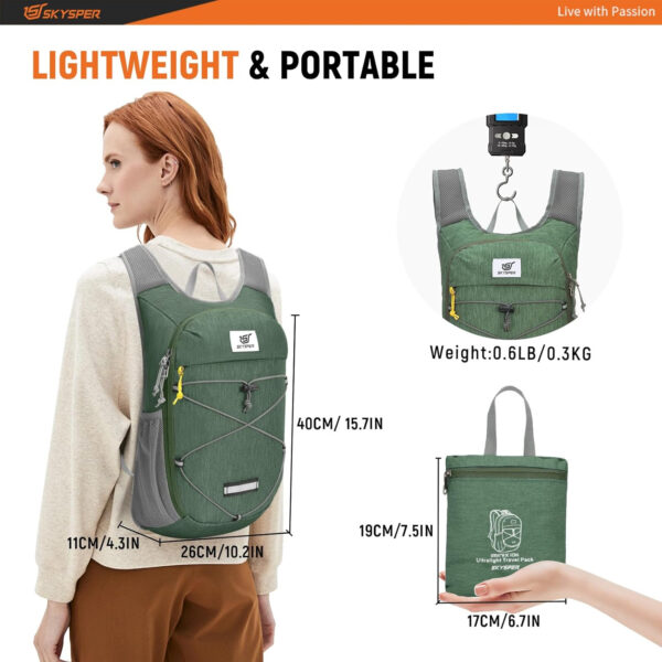 6899e5c4b96199d50c1e51286cc7eaa480a4ad0fc5a99ccfc39ad.jpg SKYSPER Foldable Hiking Backpack - 10L Small Lightweight Daypack Breathable Travel Backpacks for Men Women