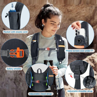 FIORETTO 10L Hiking Backpack for Women Men Mini Packable Backpack Lightweight Small Daypack for Camping Travel Outdoor, Turquoise