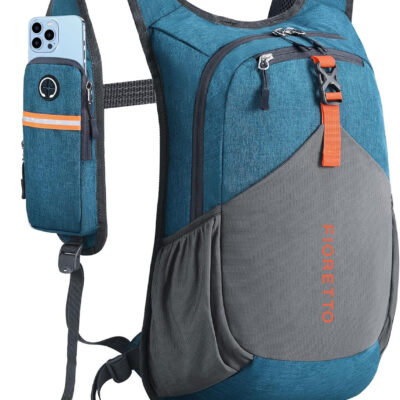 FIORETTO 10L Hiking Backpack for Women Men Mini Packable Backpack Lightweight Small Daypack for Camping Travel Outdoor, Turquoise