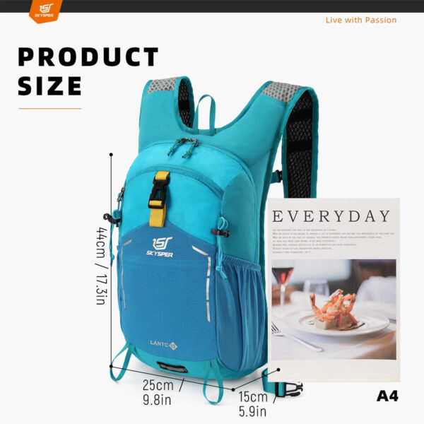 SKYSPER Small Hiking Backpack - 15L Travel Daypack Lightweight Bag Water Resistant Hiking Backpacks for Women Men