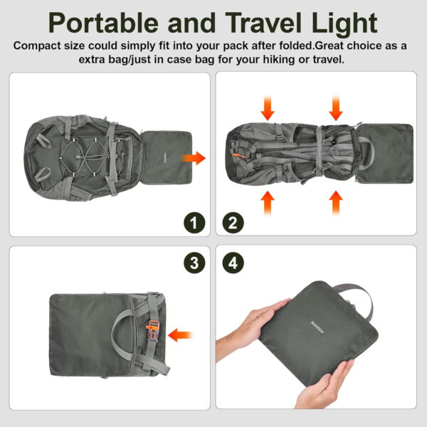 6899e726ee33c19efdc762af22babd98ebf58bec1348f3a8154b2.jpg Sukeen Hiking Backpack Packable Lightweight 30L Backpack Wear Resistant Daypack for Outdoor Travel Camping Cycling