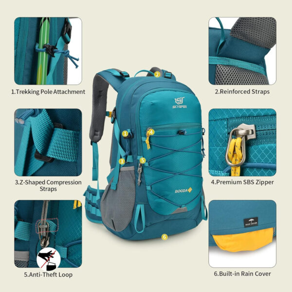 6899e85e506136c11577a87fdcc9011414f10541ca383c171e176.jpg SKYSPER Hiking Backpack for Men Women, 35L Travel Backpack Waterproof Camping Backpack Outdoor Lightweight Daypack