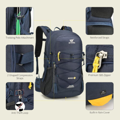 6899e862b8aaab130bf017b543ac88d8f934d61584fc953e702a1.jpg SKYSPER Hiking Backpack for Men Women, 35L Travel Backpack Waterproof Camping Backpack Outdoor Lightweight Daypack