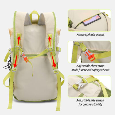 6899e89298b2fb2d62c36d5a14cae2f570e44179b8377ebdebaa5.jpg Seektop 20L Ultra Lightweight Waterproof Hiking Backpack Small Outdoor Foldable Day Pack for Women Men