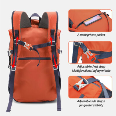 6899e89c93202bdec001a43a0a68c24cf65ba678b4013e1de9f4e.jpg Seektop 20L Ultra Lightweight Waterproof Hiking Backpack Small Outdoor Foldable Day Pack for Women Men