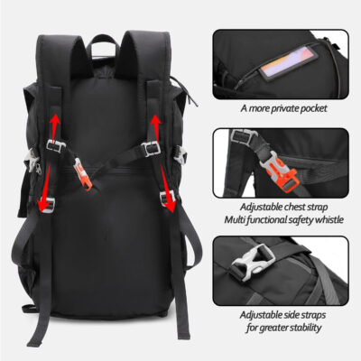 6899e8a497826e54af47536194ebd7206ed5a145b8b79ecbb60e6.jpg Seektop 20L Ultra Lightweight Waterproof Hiking Backpack Small Outdoor Foldable Day Pack for Women Men
