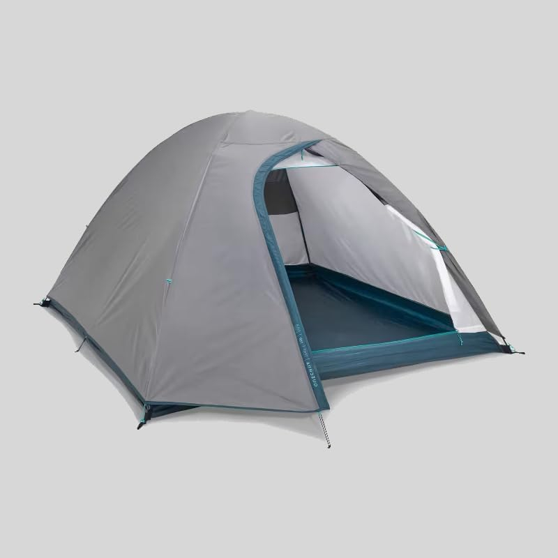 Decathlon Quechua MH100, Outdoor, Waterproof Family Camping Tent, 3 Person, Off White