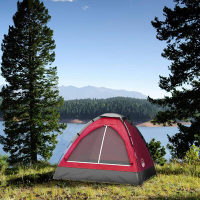 6899e9dfbe9d72131a752eb5a8f129fd192b6a36c311965f8e692.jpg 2-Person Dome Tent – Easy Set Up Shelter with Rain Fly and Carrying Bag for Camping
