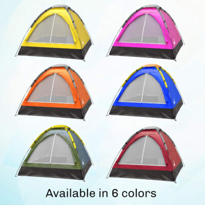 6899e9f0dde5045942eee8859c5cac91c90e4d360b9643f37bd5e.jpg 2-Person Dome Tent – Easy Set Up Shelter with Rain Fly and Carrying Bag for Camping