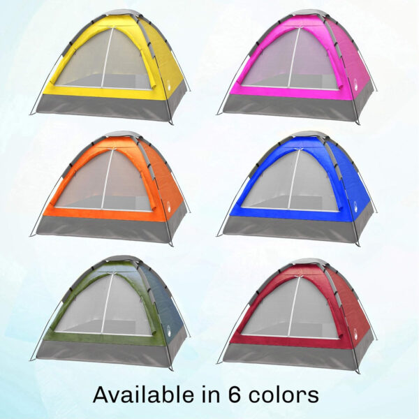 6899e9fcf3c0a4b8216a1fb9dd7ba8c6b8c3dbd85018aaaf4f10c.jpg 2-Person Dome Tent – Easy Set Up Shelter with Rain Fly and Carrying Bag for Camping