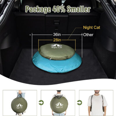 Night Cat Pop-up Camping Tent: 2 Person Tent Waterproof Instant Easy Setup Family Tent