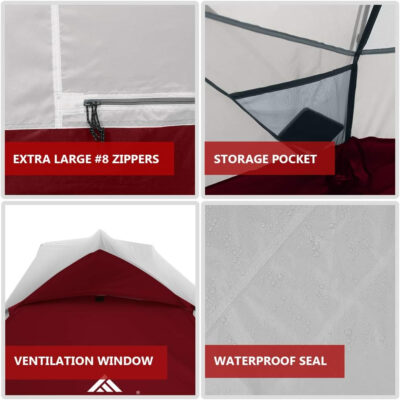 6899ea7fec96953200300d1dbadcdd04260aa5861c6365b6e5623.jpg Forceatt Tent for 2 and 3 Person is Waterproof and Windproof, Camping Tent for 3 to 4 Seasons,Lightweight Aluminum Pole Backpacking Tent Can be Set Up Quickly,Great for Hiking