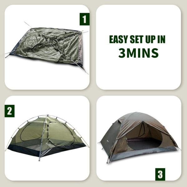 6899eac4efe60a3d760e4b42db74be72fafd66db9105eb58f482c.jpg Backpacking Tent for Camping 2/3/4 Person Hiking Ultralight Tent for Waterproof Windproof Outdoor Tents Easy Setup Two Doors Double Layer Lightweight Instant Tents