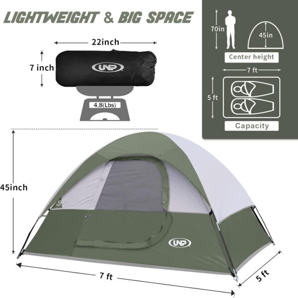 6899eb1c5fd5469cdd0b4d5d71e74c265684cab6fc4e2998e8941.jpg Camping Tent 2 Person, Waterproof Windproof Tent with Rainfly Easy Set up-Portable Dome Tents for Camping…
