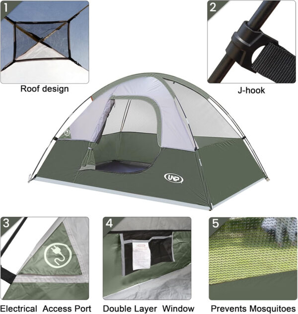 6899eb1fb36715035949fd4a61ae9ef3e3e9a622a7b920bc71bba.jpg Camping Tent 2 Person, Waterproof Windproof Tent with Rainfly Easy Set up-Portable Dome Tents for Camping…