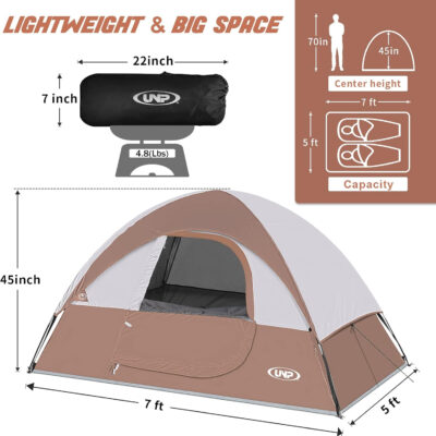 6899eb2be79f8642ee05d3c1ab391fbc1e94d682155f0e58863b7.jpg Camping Tent 2 Person, Waterproof Windproof Tent with Rainfly Easy Set up-Portable Dome Tents for Camping…