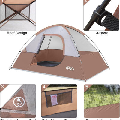 6899eb2f53d5978d37583b7578fbe6710f10aa1597d12248fe9d3.jpg Camping Tent 2 Person, Waterproof Windproof Tent with Rainfly Easy Set up-Portable Dome Tents for Camping…