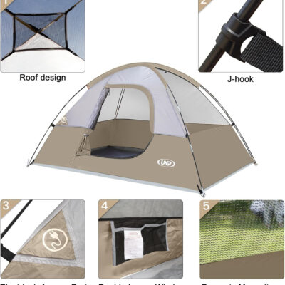 6899eb4ba17b79e5dfa3c37dde55d1ad786718e0846f08ed2e09e.jpg Camping Tent 2 Person, Waterproof Windproof Tent with Rainfly Easy Set up-Portable Dome Tents for Camping…