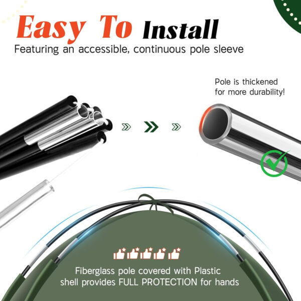 Tents for Camping 3-4 Person with Rainfly, Camping Tents Waterproof Windproof, Not Crowded for 2 Person Camping Tent, Outdoor Dome Tent Easy Setup, Backpacking Tent for Adventure Backyard