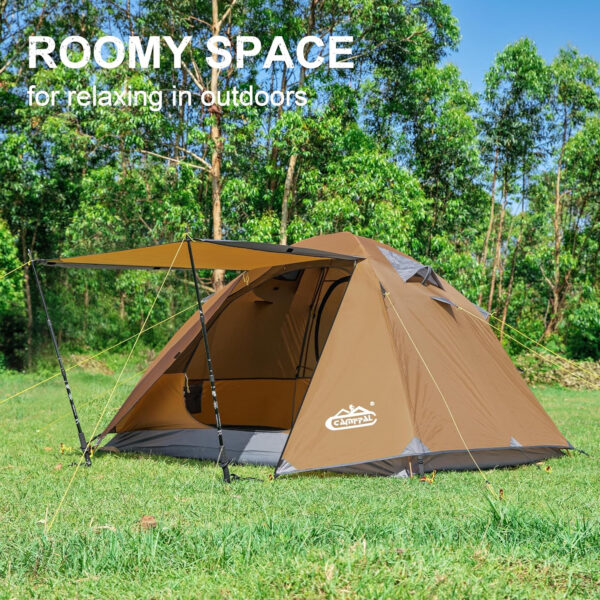6899ece503ad192649b9de2ece3bb81fc779e47151cda93e7e2fd.jpg 2-3 Person Tent - Waterproof Windproof 4 Season Tent for Backpacking, Hiking, Hunting, Motorcycling & Biking