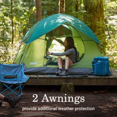 6899ee6d8e768d5ac580806cf000a34d338b4e59a776df267fae8.jpg Coleman Sundome Camping Tent with Rainfly, 2/3/4/6 Person Tent Sets Up in 10 Mins, Weatherproof Shelter for Camping, Festivals, Backyard, Sleepovers, & More