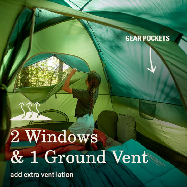 6899ee7fe3cb992d13a585deef57cab07aa8acbd5ce3561d0ce9e.jpg Coleman Sundome Camping Tent with Rainfly, 2/3/4/6 Person Tent Sets Up in 10 Mins, Weatherproof Shelter for Camping, Festivals, Backyard, Sleepovers, & More