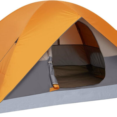 Amazon Basics Camping Tent, 3-Season Dome Design with Rainfly
